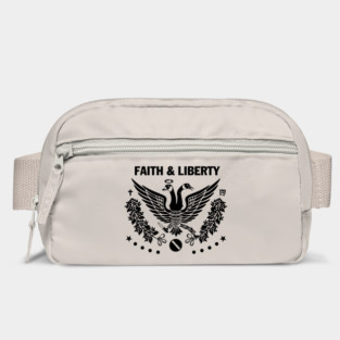 Faith & Liberty Black Logo Bag