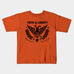 Faith & Liberty Black Logo Kids T-Shirt