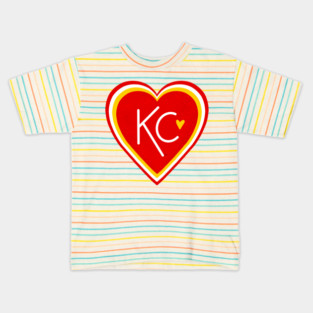 KC Love Red & Yellow Kids T-Shirt