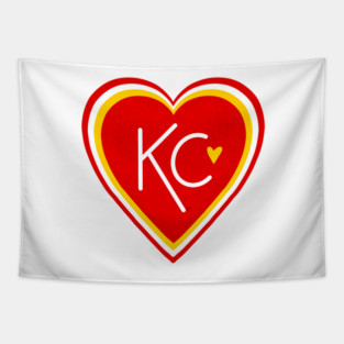 KC Love Red & Yellow Tapestry
