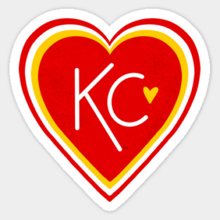 KC Love Red & Yellow Sticker