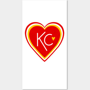 KC Love Red & Yellow Posters and Art