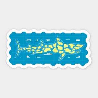 Looking For The Jaguar Shark Sticker