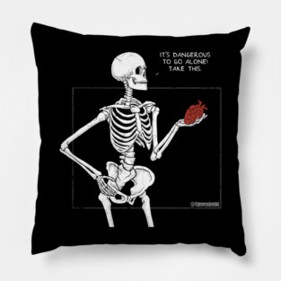 Skeleton Love Pillow