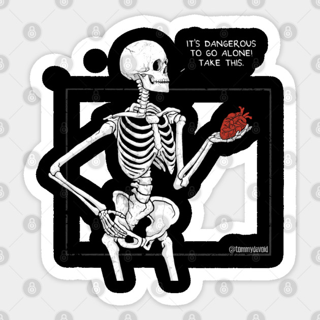 Skeleton Love Sticker by Tommy Devoid