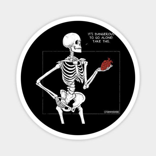 Skeleton Love Magnet by Tommy Devoid