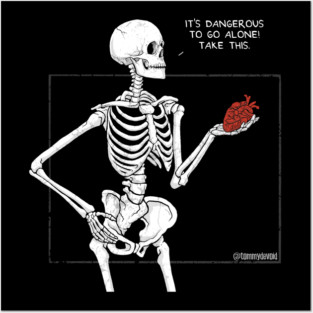 Skeleton Love Posters and Art