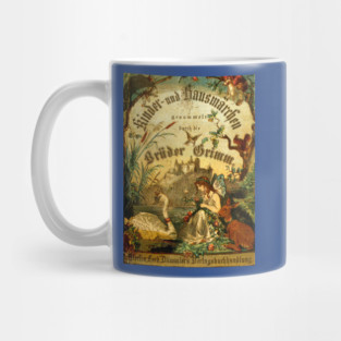 Brothers Grimm Antique German Book Cover Mug