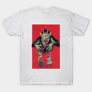 Puppet Master Krampus Victorian greeting T-Shirt