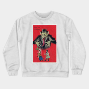 Puppet Master Krampus Victorian greeting Crewneck Sweatshirt