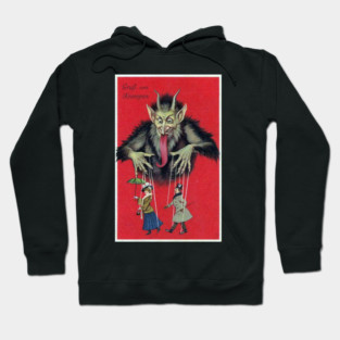Puppet Master Krampus Victorian greeting Hoodie