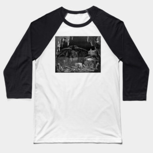 The Vision of Hell - Gustave Dore for Dante's Inferno Baseball T-Shirt