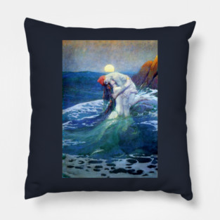 The Mermaid - Howard Pyle Pillow