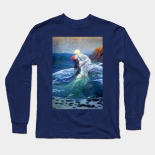 The Mermaid - Howard Pyle Long Sleeve T-Shirt