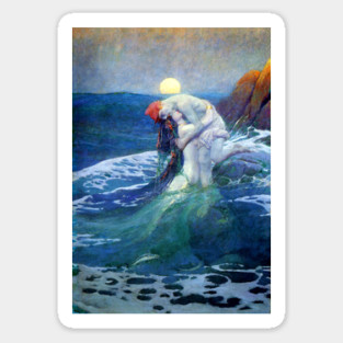 The Mermaid - Howard Pyle Sticker