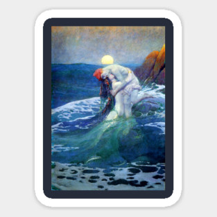 The Mermaid - Howard Pyle Magnet