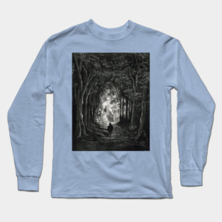 The Prince Approaches the Sleeping Castle - Gustave Dore Long Sleeve T-Shirt