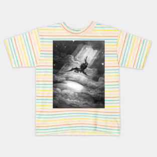 The Fall of Satan - Gustave Dore High Res Kids T-Shirt