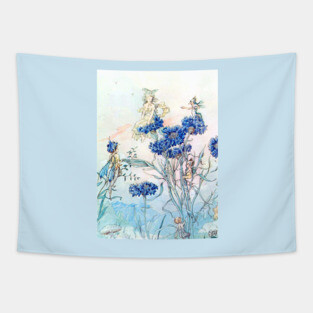 Cornflower Flower Fairies - Harold Gaze Tapestry