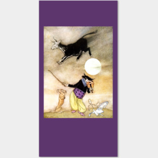 The Cat and the Fiddle - Arthur Rackham Posters and Art