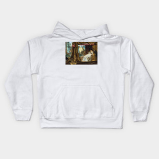 The Meeting of Antony and Cleopatra, 41 BC - Sir Lawrence Alma-Tadema Kids Hoodie