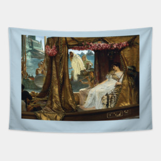 The Meeting of Antony and Cleopatra, 41 BC - Sir Lawrence Alma-Tadema Tapestry