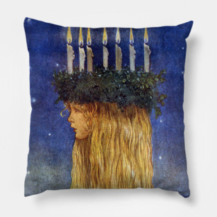 St. Lucia - John Bauer, advent Pillow