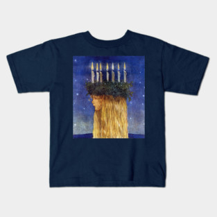 St. Lucia - John Bauer, advent Kids T-Shirt