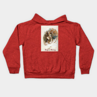 Christmas Rabbit - Beatrix Potter Kids Hoodie