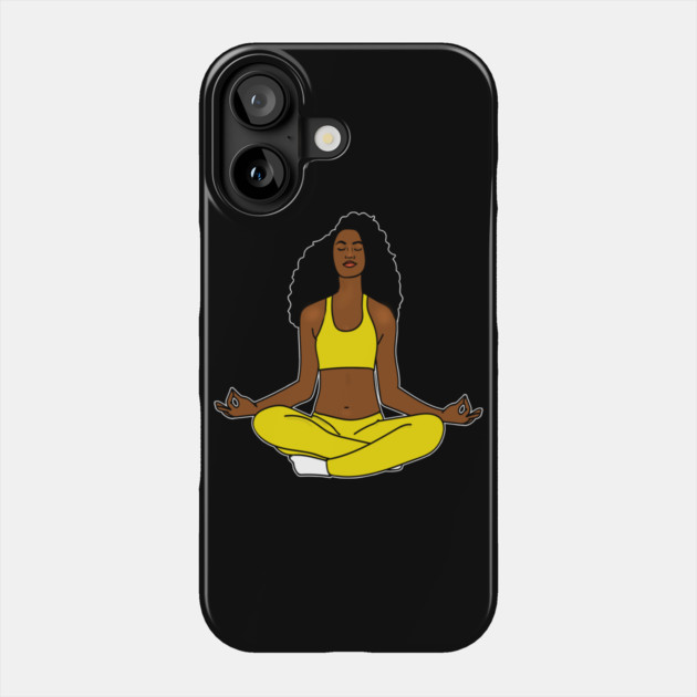 Zen Meditation, Yoga Afro African Phone Case by logiamerch
