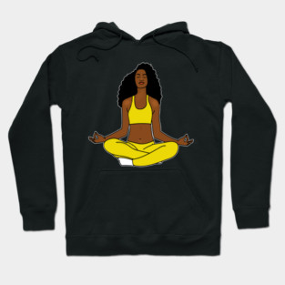 Zen Meditation, Yoga Afro African Hoodie