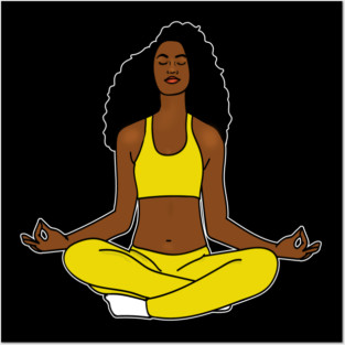 Zen Meditation, Yoga Afro African Posters and Art