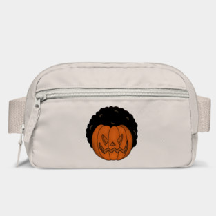 Afro Pumpkin, Funny Halloween Bag