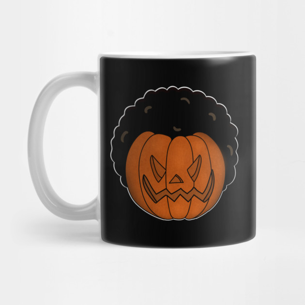 Afro Pumpkin, Funny Halloween by logiamerch