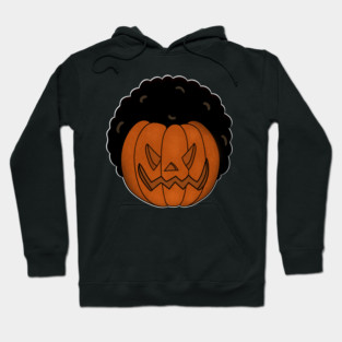 Afro Pumpkin, Funny Halloween Hoodie