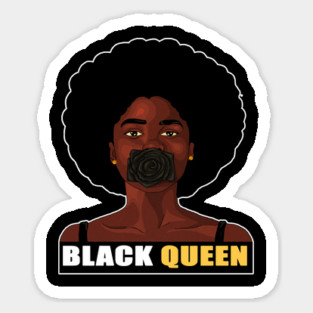 Black Queen Afro Pride Sticker
