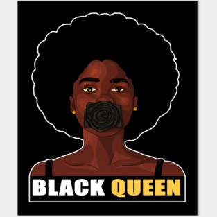Black Queen Afro Pride Posters and Art