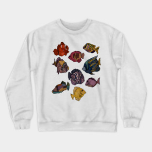 Tropical Fishes Ocean Animal Crewneck Sweatshirt