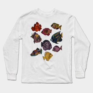 Tropical Fishes Ocean Animal Long Sleeve T-Shirt