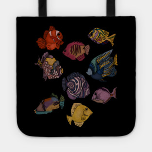 Tropical Fishes Ocean Animal Tote