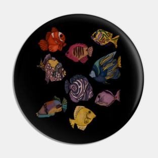 Tropical Fishes Ocean Animal Pin