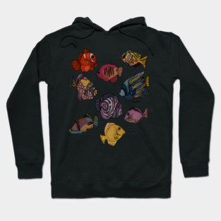 Tropical Fishes Ocean Animal Hoodie