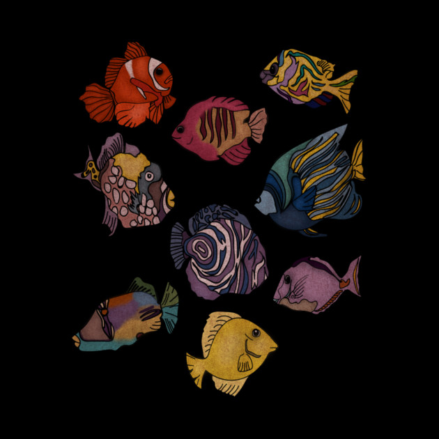 Tropical Fishes Ocean Animal by logiamerch