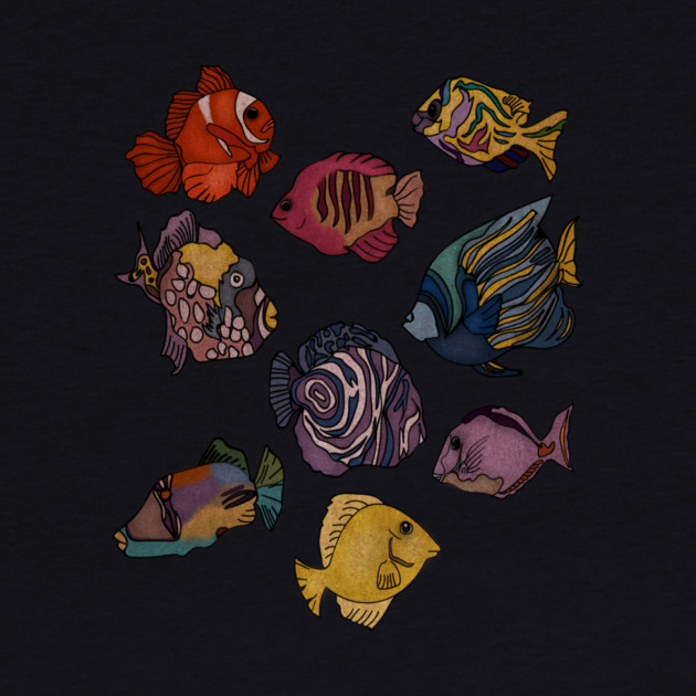 Tropical Fishes Ocean Animal by logiamerch