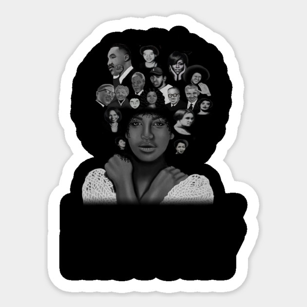 I am Black History, African Pirde Sticker by logiamerch