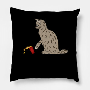 I do what I want Cat Funny Cat Lover Pillow