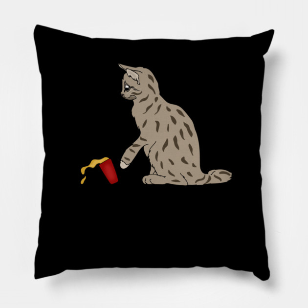 I do what I want Cat Funny Cat Lover Pillow by logiamerch