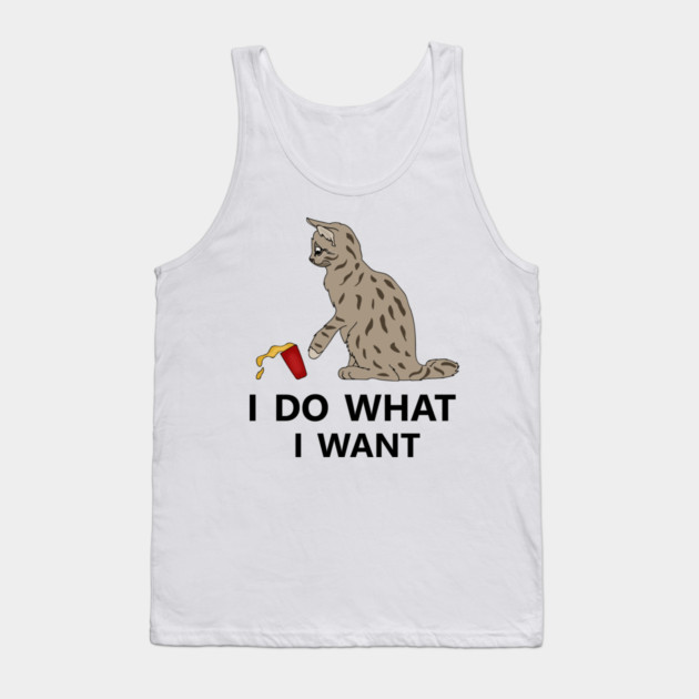 I do what I want Cat Funny Cat Lover Tank Top by logiamerch