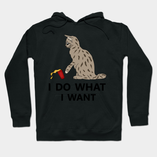 I do what I want Cat Funny Cat Lover Hoodie by logiamerch