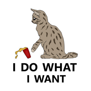 I do what I want Cat Funny Cat Lover T-Shirt